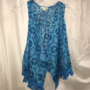 Girls large fringed vest!