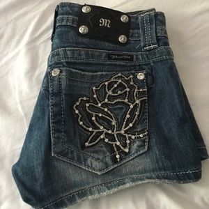 Miss Me designer denim shorts