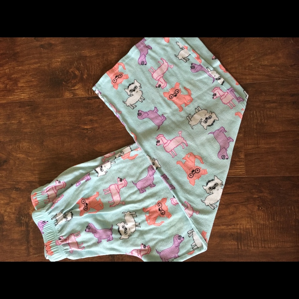 Dog print pj pants