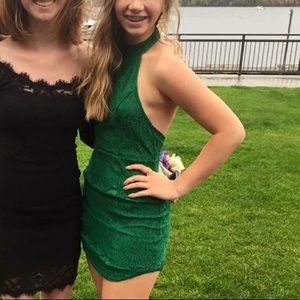 Mura Boutique green lace dress