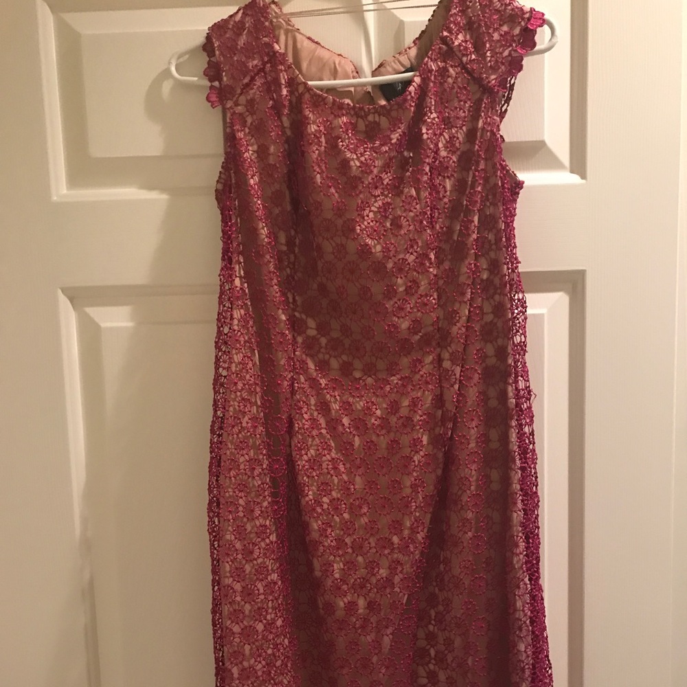 Stunning fuchsia Adrianna Papell dress