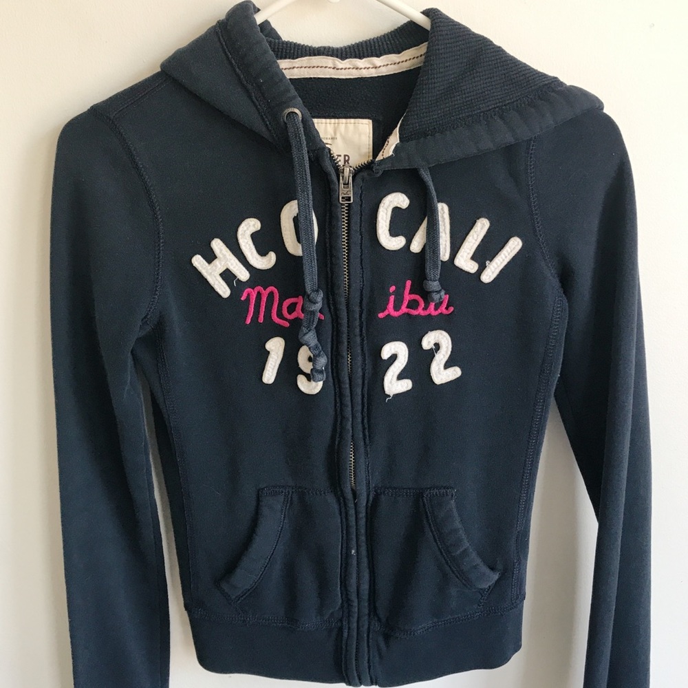 Navy Blue Hollister Hoodie