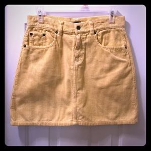Ralph Lauren 🌻 Butter yellow corduroy skirt 2 4