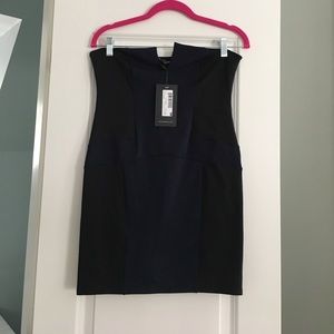 David Lerner NWT black navy bodycon dress