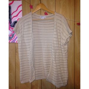 Liz Claiborne Short Sleeved Cardigan