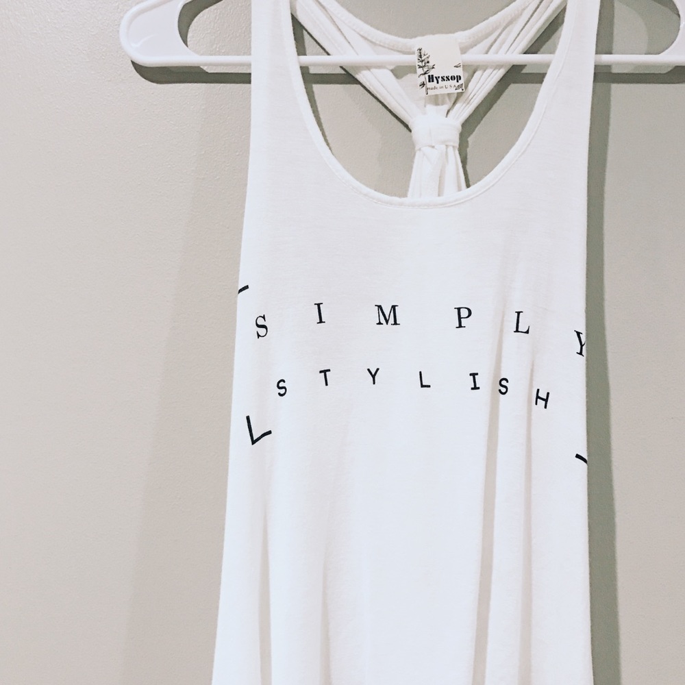 Hyssop Simply Stylish Racerback Trapeze Top