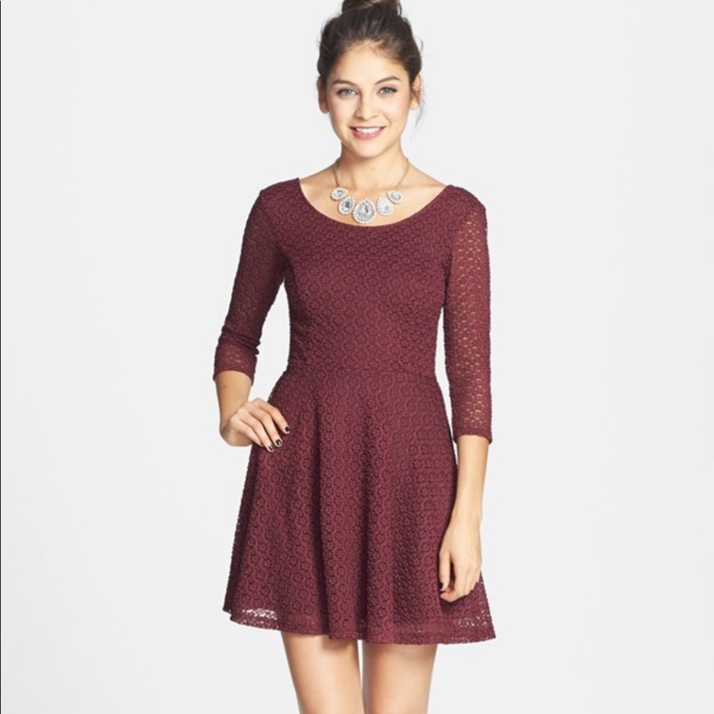 Lush Lace Dress *Actual color is black
