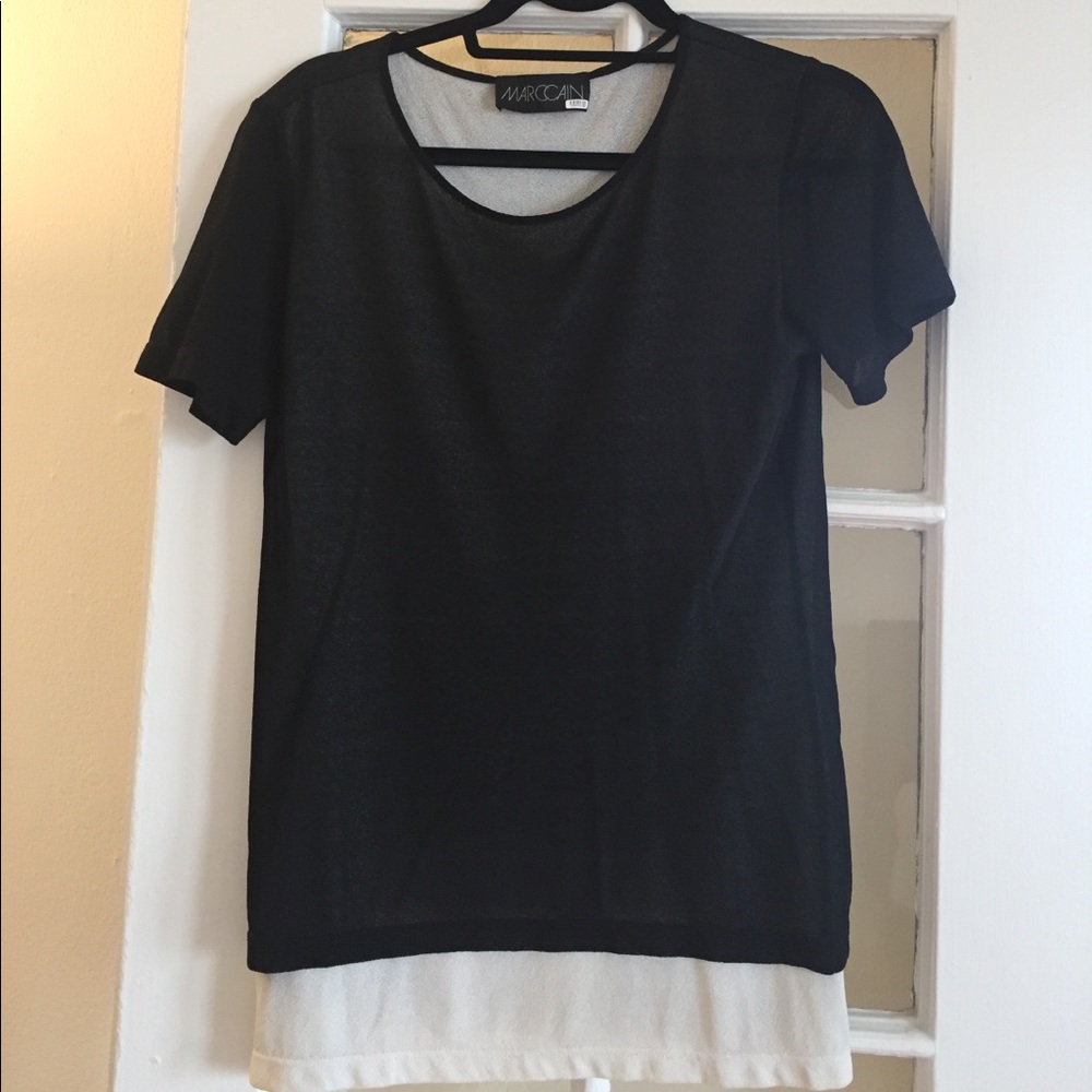 Marc Cain black and white top