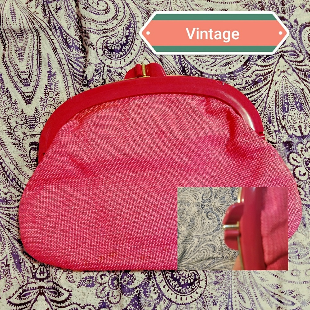 Cute pink vintage clutch