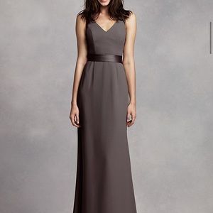 Vera Wang bridesmaid dress size 2, V Neck Crepe