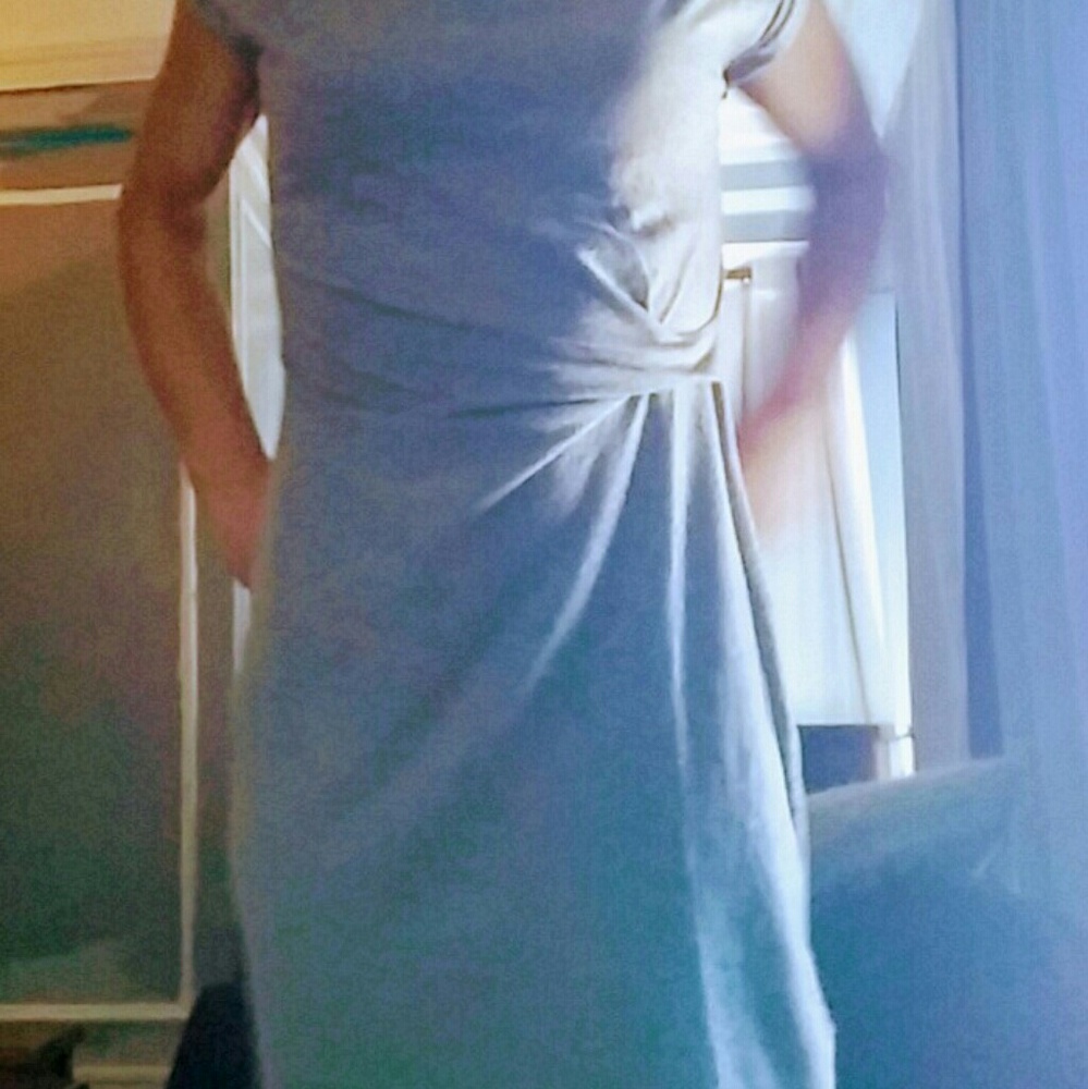 gap gathered waist t shirt dress knee length NWT - Picture 4 of 6