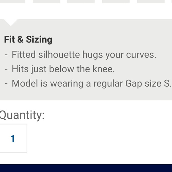 gap gathered waist t shirt dress knee length NWT - Picture 5 of 6