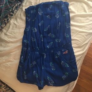 hollister strapless romper