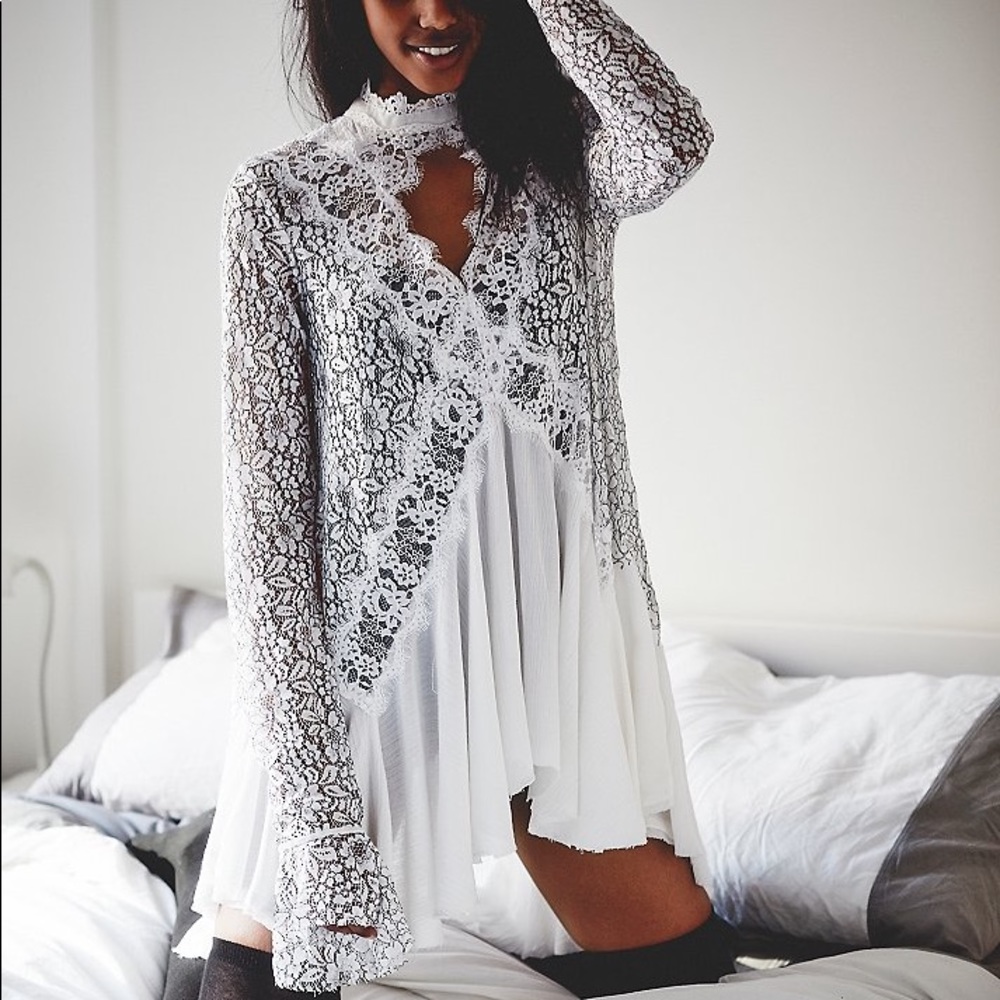 Free People lace tunic dress