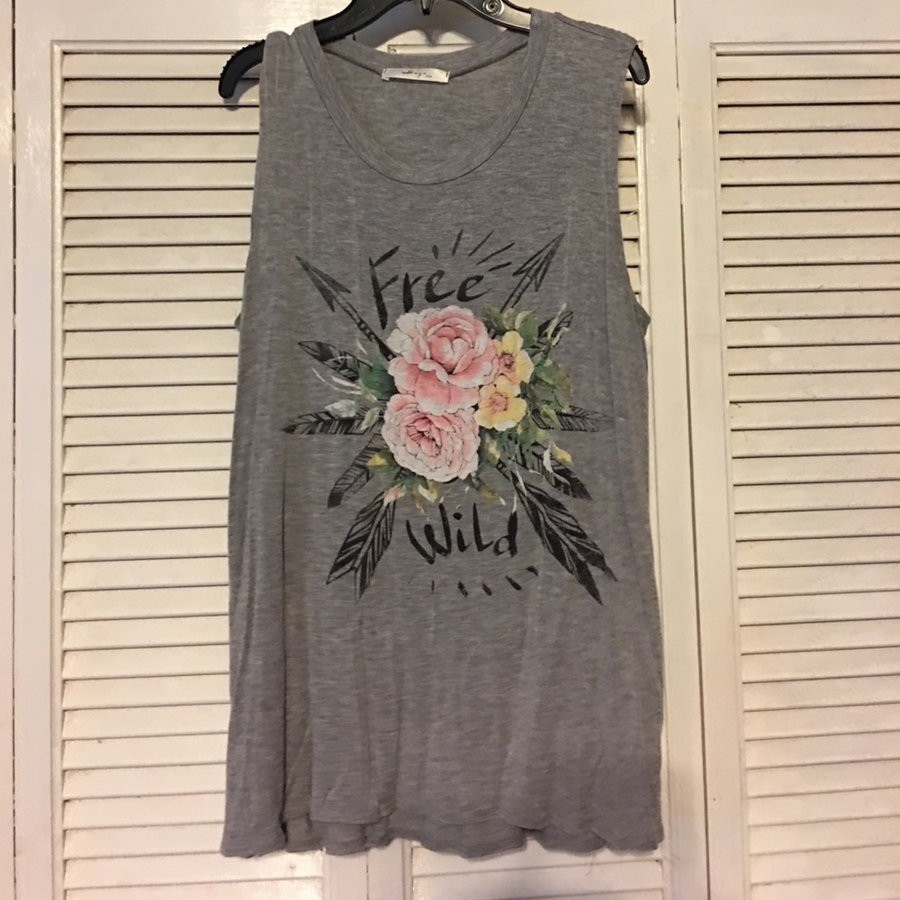 EUC Grey Tank size M