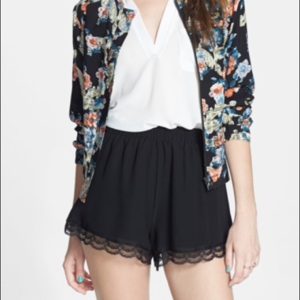 Lush Lace Trim Shorts