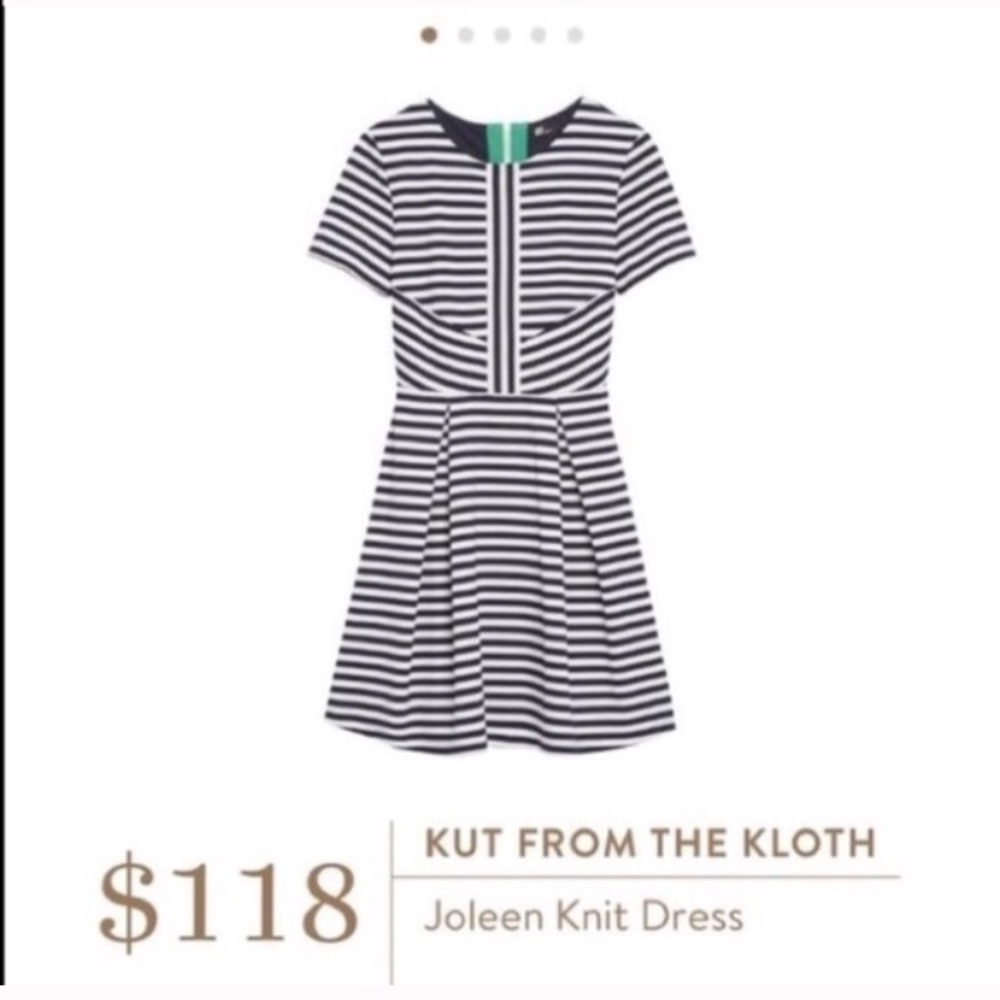 NWT Kut from the Kloth Navy & White dress