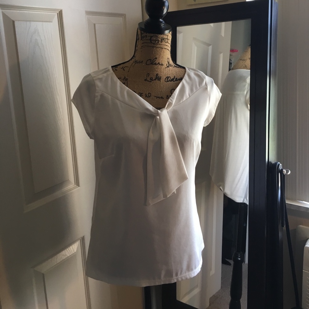 The Limited Sailor blouse ivory top