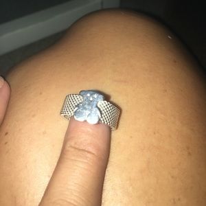 Tous Sterling silver mesh ring