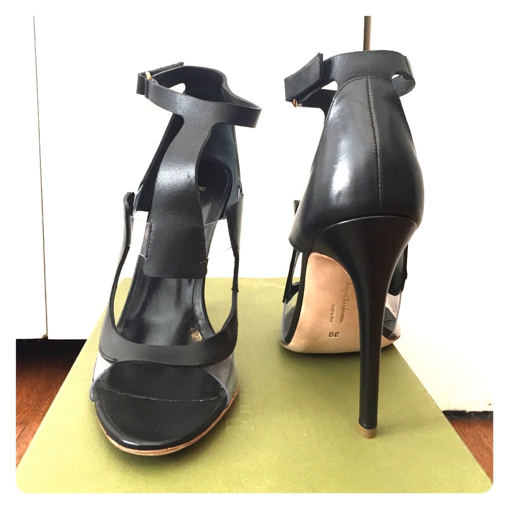 Rupert Sanderson bootie heels- black- sz 39