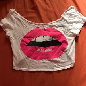 Lips Crop Top