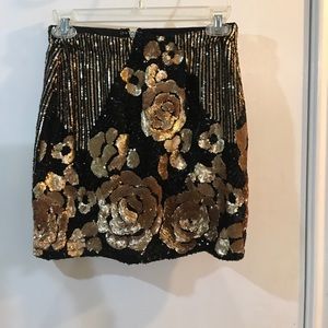 Black and Gold J Roberts Skirt