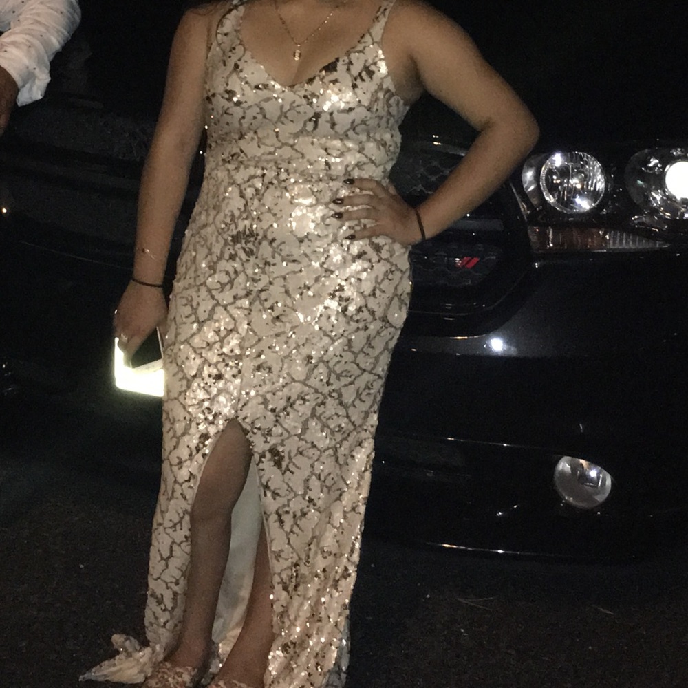 Prom gold dress