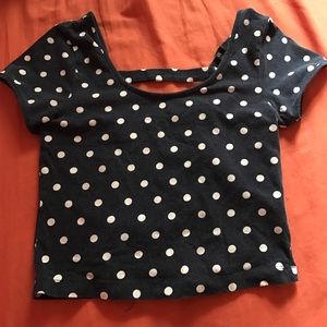 Polka Dot Crop Top