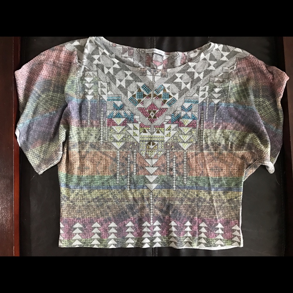 Charlotte Russe Tribal Crop Top