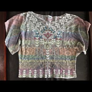Charlotte Russe Tribal Crop Top