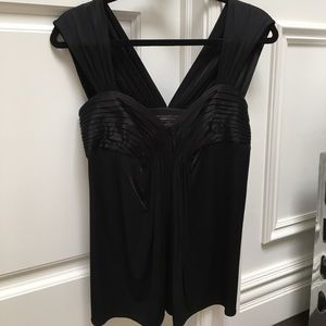 BCBG black sleeveless top