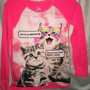 Justice girls size 10 long sleeve pajama top!