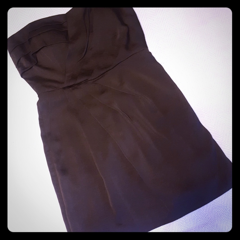 Bcbgeneration Strapless Black Cocktail Dress - image 1