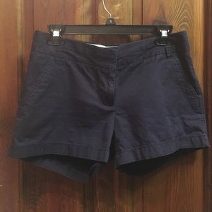Navy Blue JCrew Chino Shorts