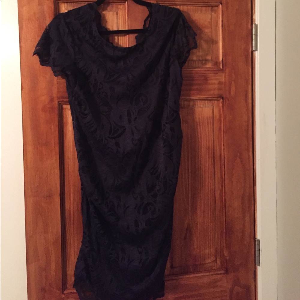Navy H&M lace maternity dress - never worn!