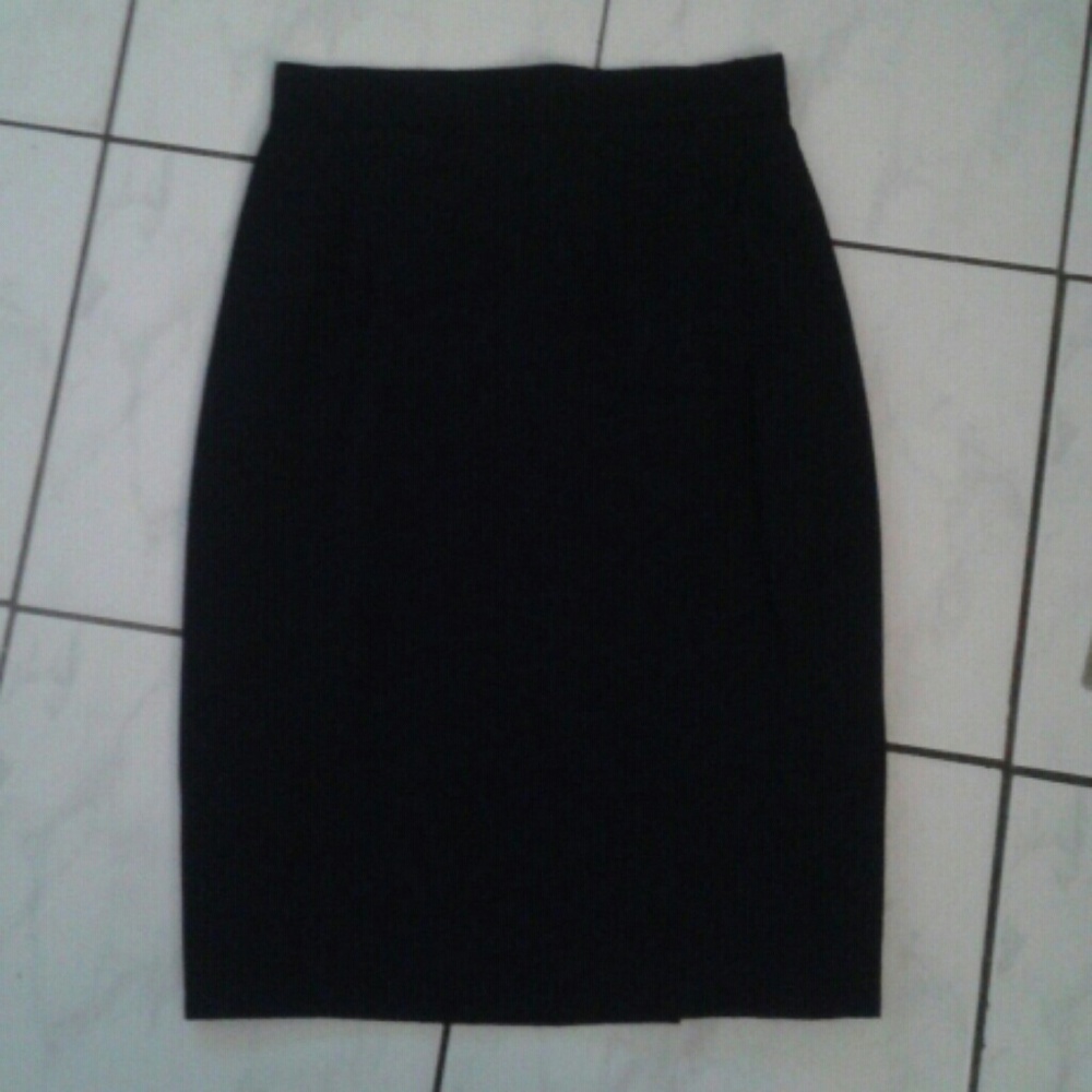 Portara fitted pencil skirt navy blue