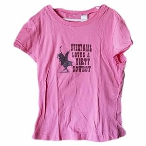 Pink Cowgirl Shirt - jr 7/9