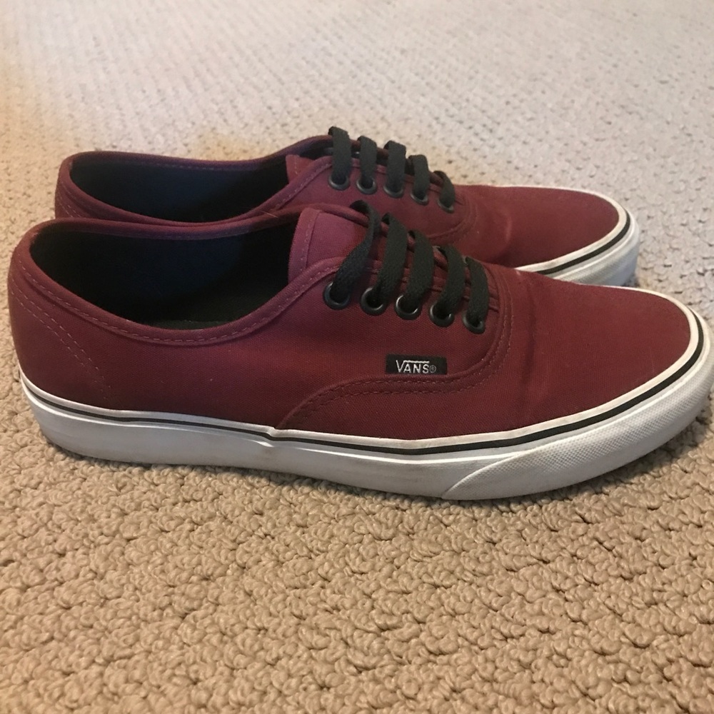 Burgundy Vans Classic