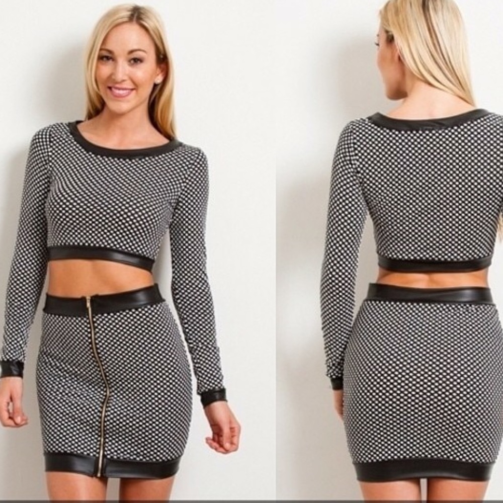 💥Sold Out💥Black & White 2 Piece Dress