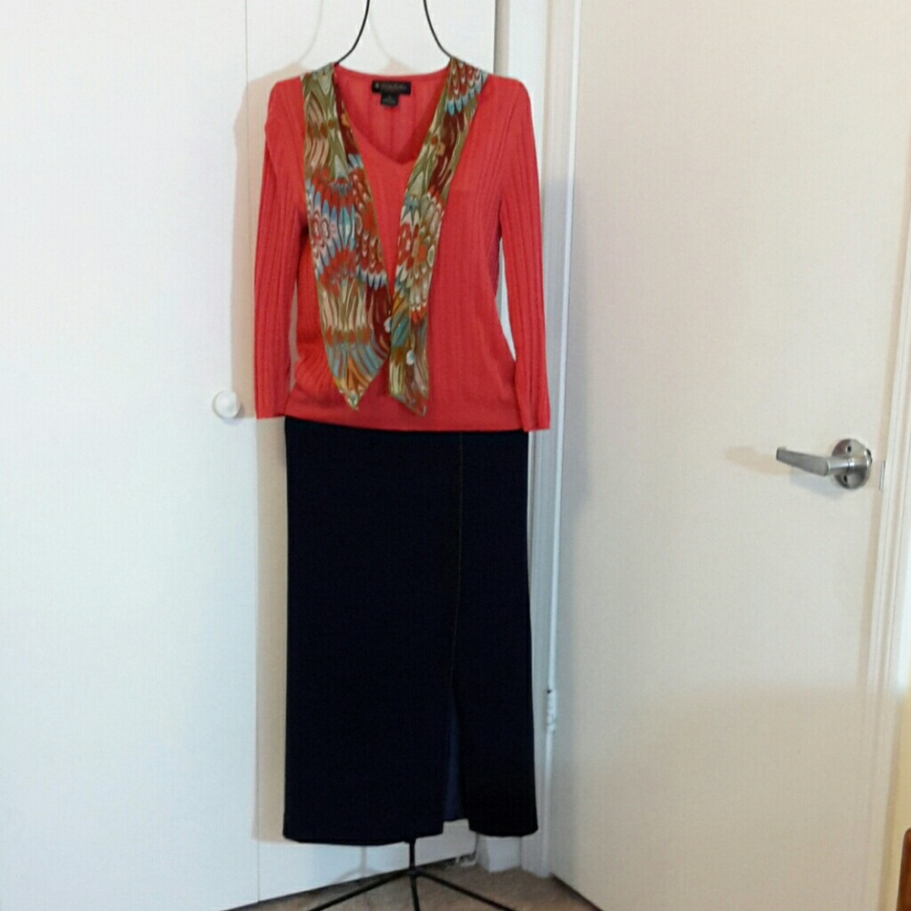 Norton skirt maxi navy color