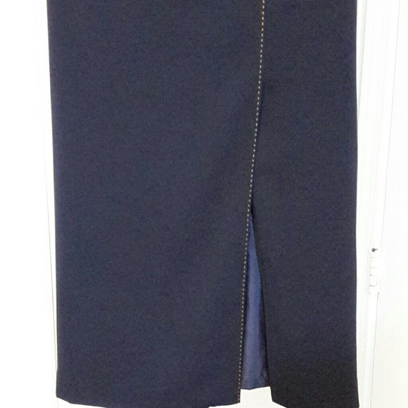 Norton skirt maxi navy color - Picture 3 of 5