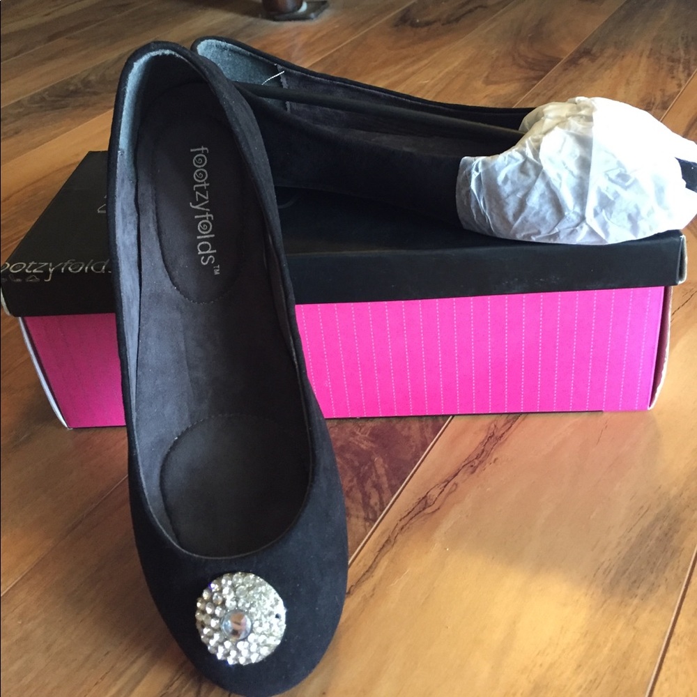 Cute Footzyfolds Betsy crystal shoes