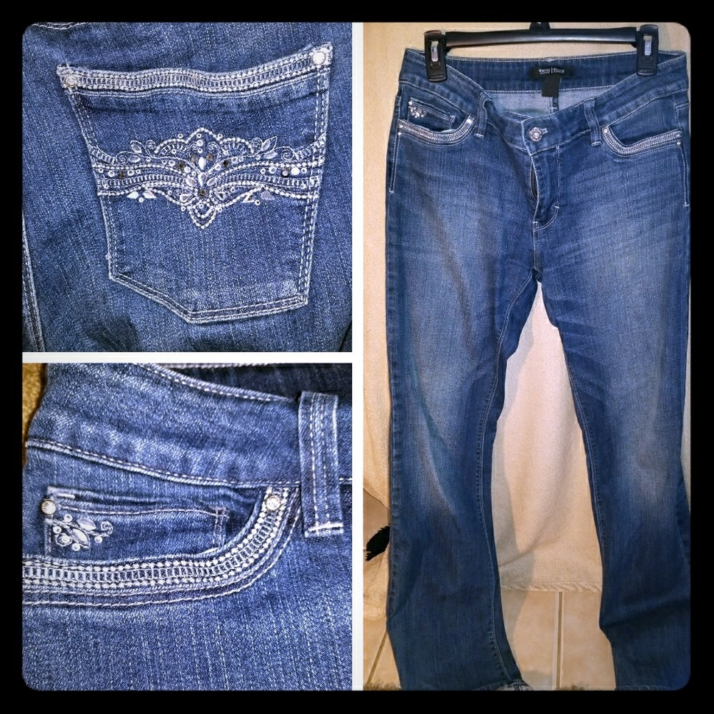 WHBM White House Black Market rhinestone jeans SIZE 4