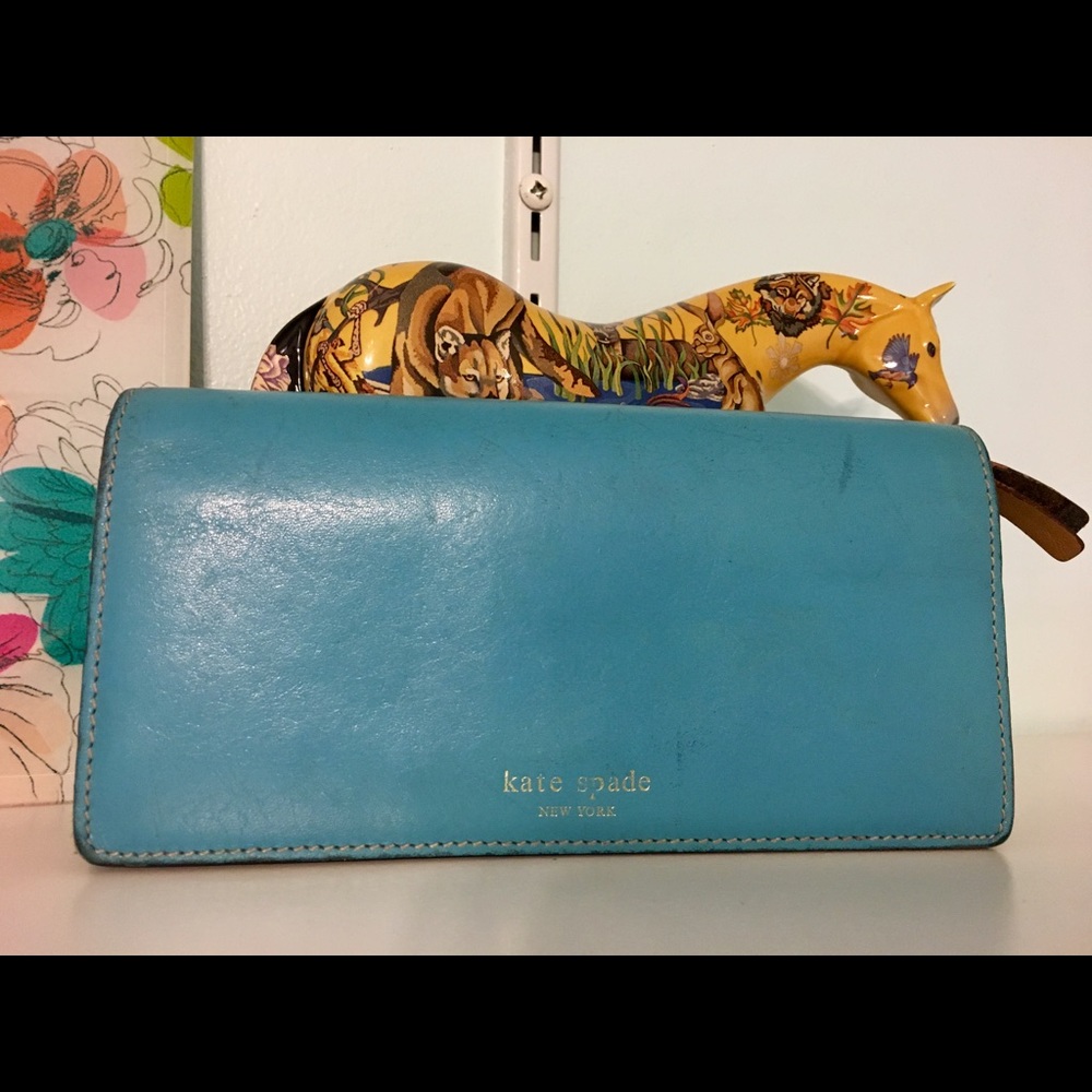 Blue Kate Spade Wallet
