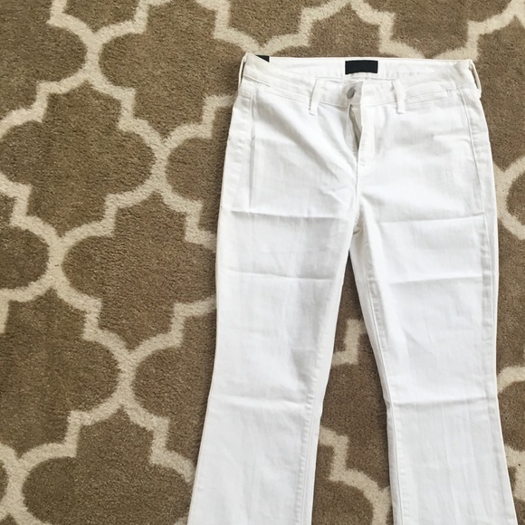 VINCE white high-rise boot cut jeans - Picture 4 of 8