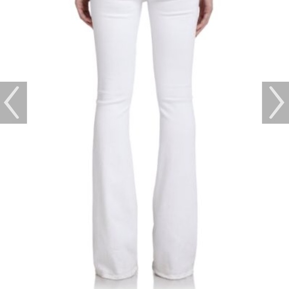 VINCE white high-rise boot cut jeans - Picture 2 of 8