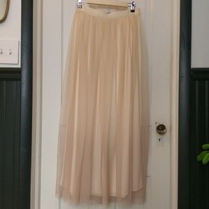 Tulle Ombre Maxi Skirt
