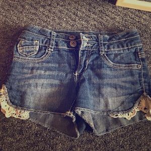 Denim shorts