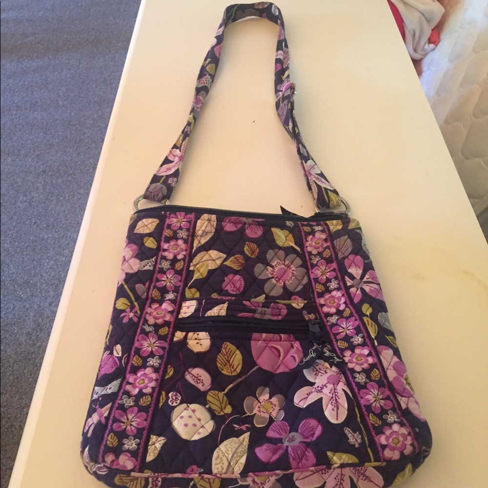 Vera Bradley purple pattern shoulder bag