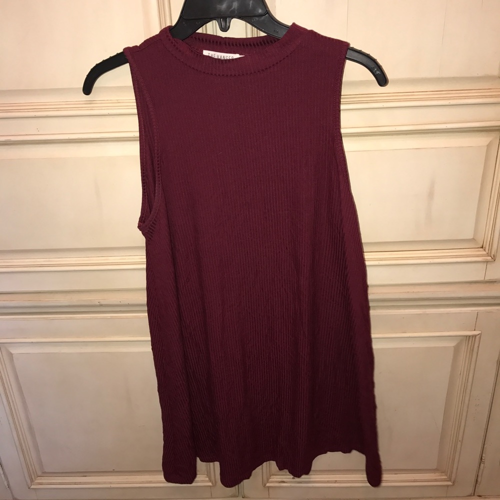 Maroon shift dress